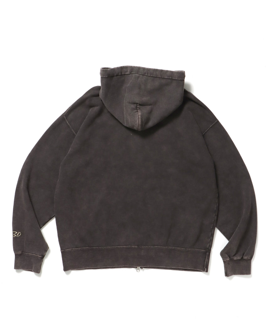 DEPARTMENT FADED ZIP HOODIE / ジップパーカー ワイドシルエット フーディ 裏毛 フェード ≪SET UP着用可能≫ ベージュ