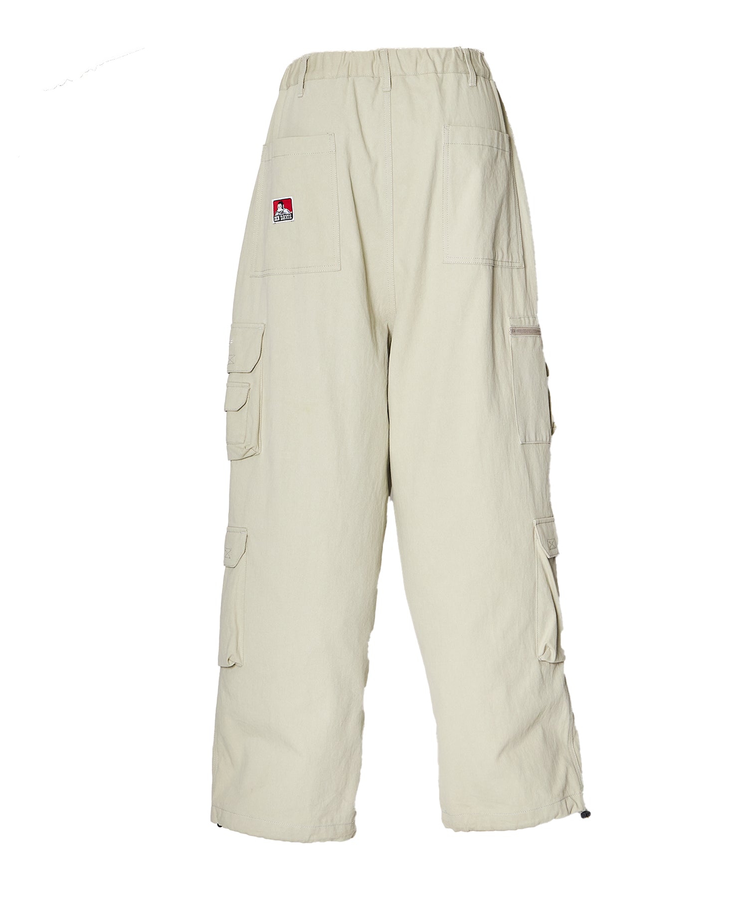 THESE DAYS TECH CARGO PANTS / ワイドテーパード 裾ドローコード グレイッシュベージュ