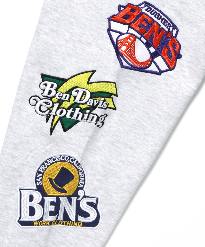 CHAMPIONSHIP PATCHED CREW NECK SWEAT / 袖ワッペン 刺繍 古着風 クルーネック スウェット アッシュグレー