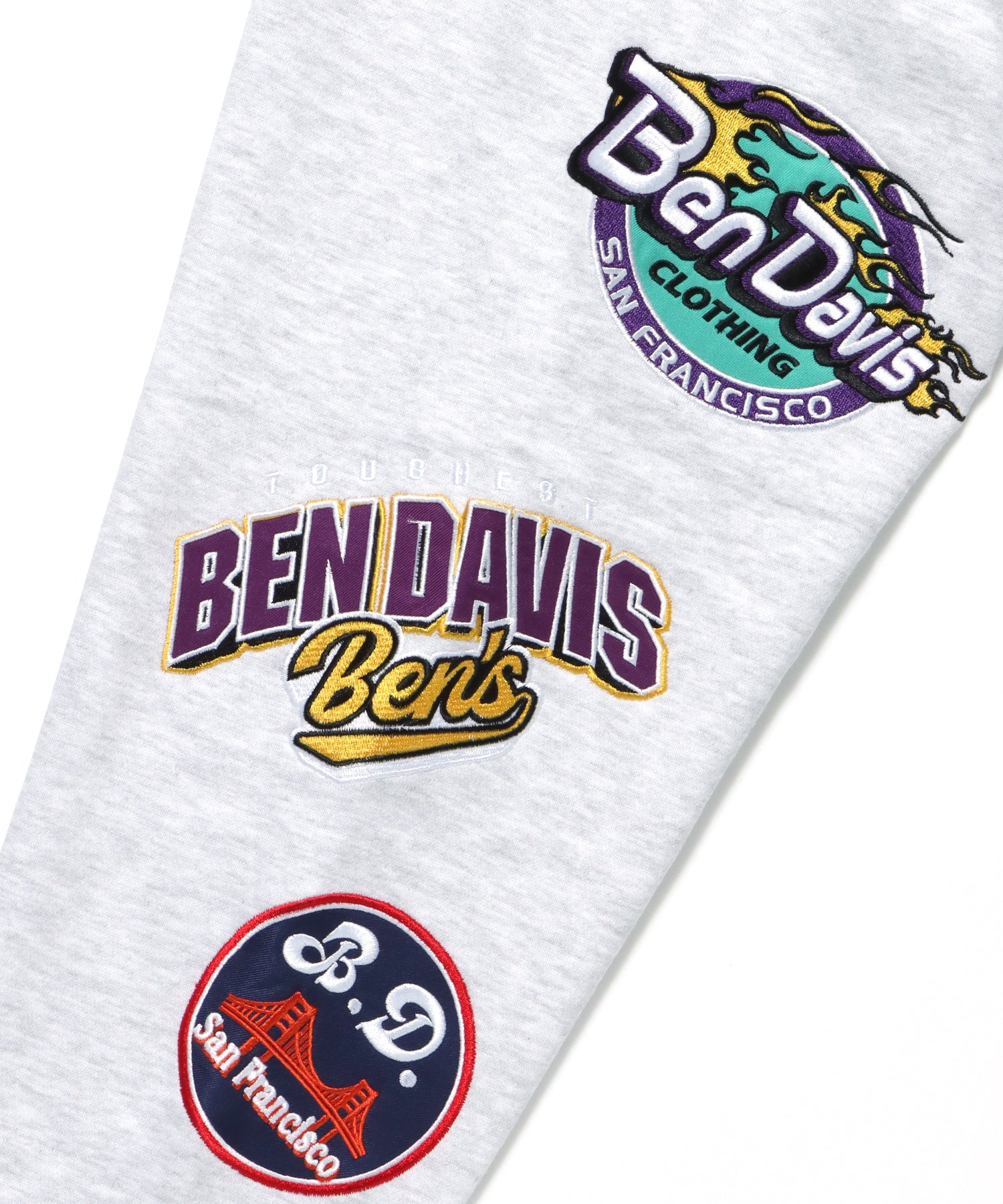 CHAMPIONSHIP PATCHED CREW NECK SWEAT / 袖ワッペン 刺繍 古着風 クルーネック スウェット アッシュグレー