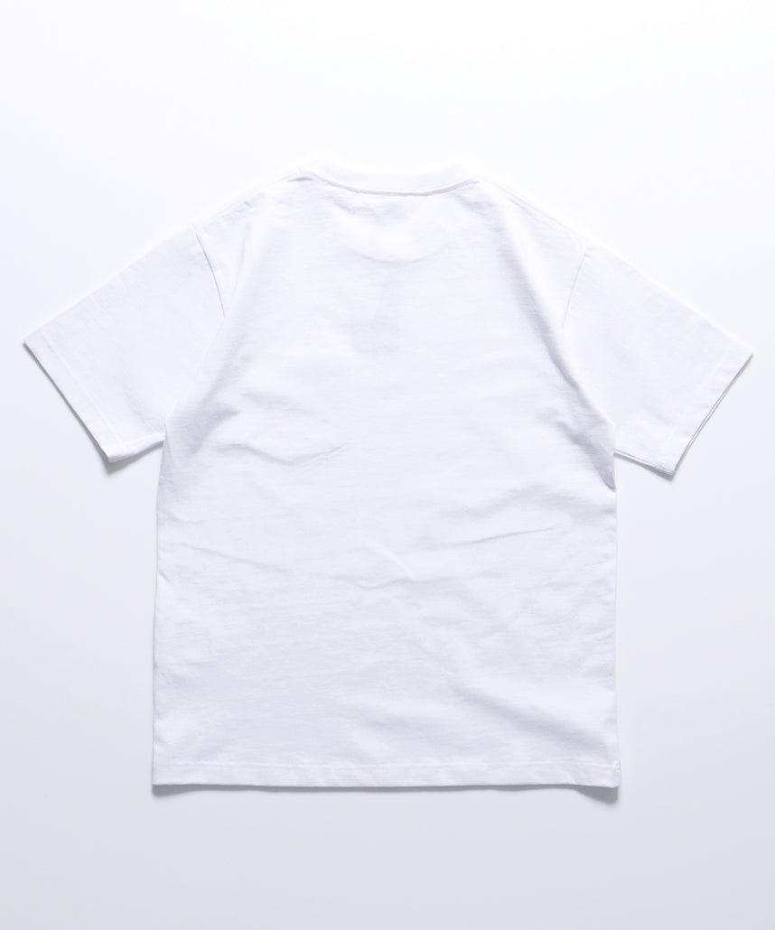 BEN'S POCKET TEE(REG) / ポケット 半袖 ワンポイント レギュラーサイズ ヘビーウエイト クルーネック ホワイト