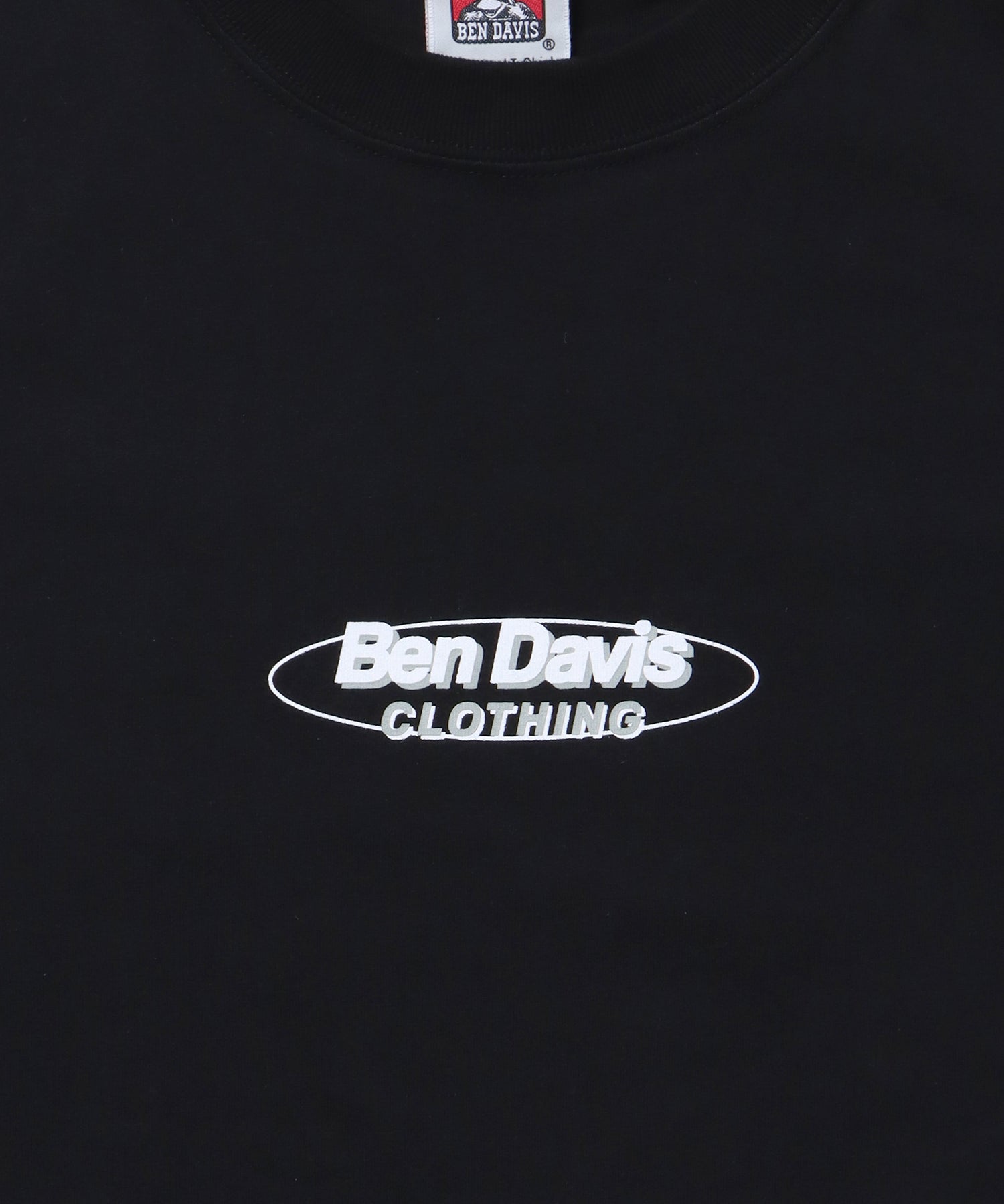 【BEN DAVIS(ベンデイビス)】 LS&SS 2TEES LAYERED(WIDE) / セット ワンポイント バックプリント レイヤード ロンT ホワイト