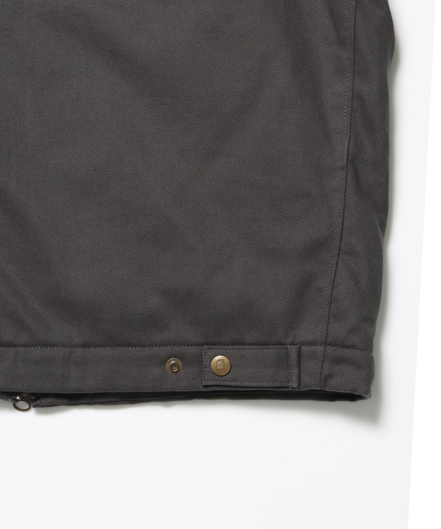 PADDED EISENHOWER JACKET / オーバーサイズ ビッグシルエット ジャケット アウター 中綿 ジップ チャコール