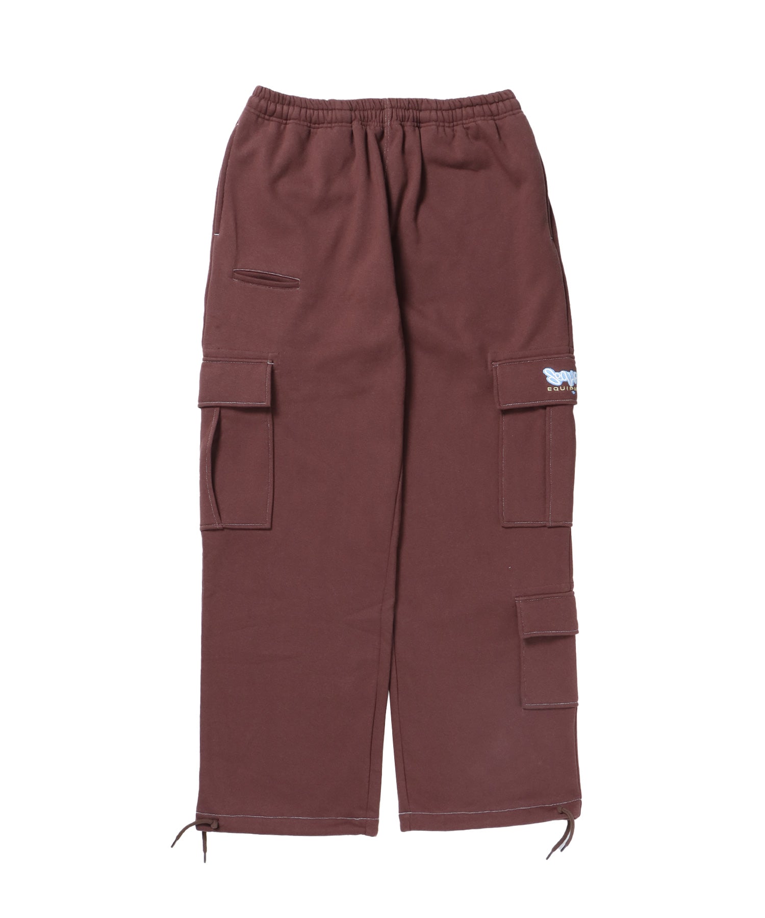 90s UTILITY CARGO SWEAT PANTS / ロゴ 刺繍 カーゴ ポケット スウェット パンツ ド ≪SET UP着用可能≫