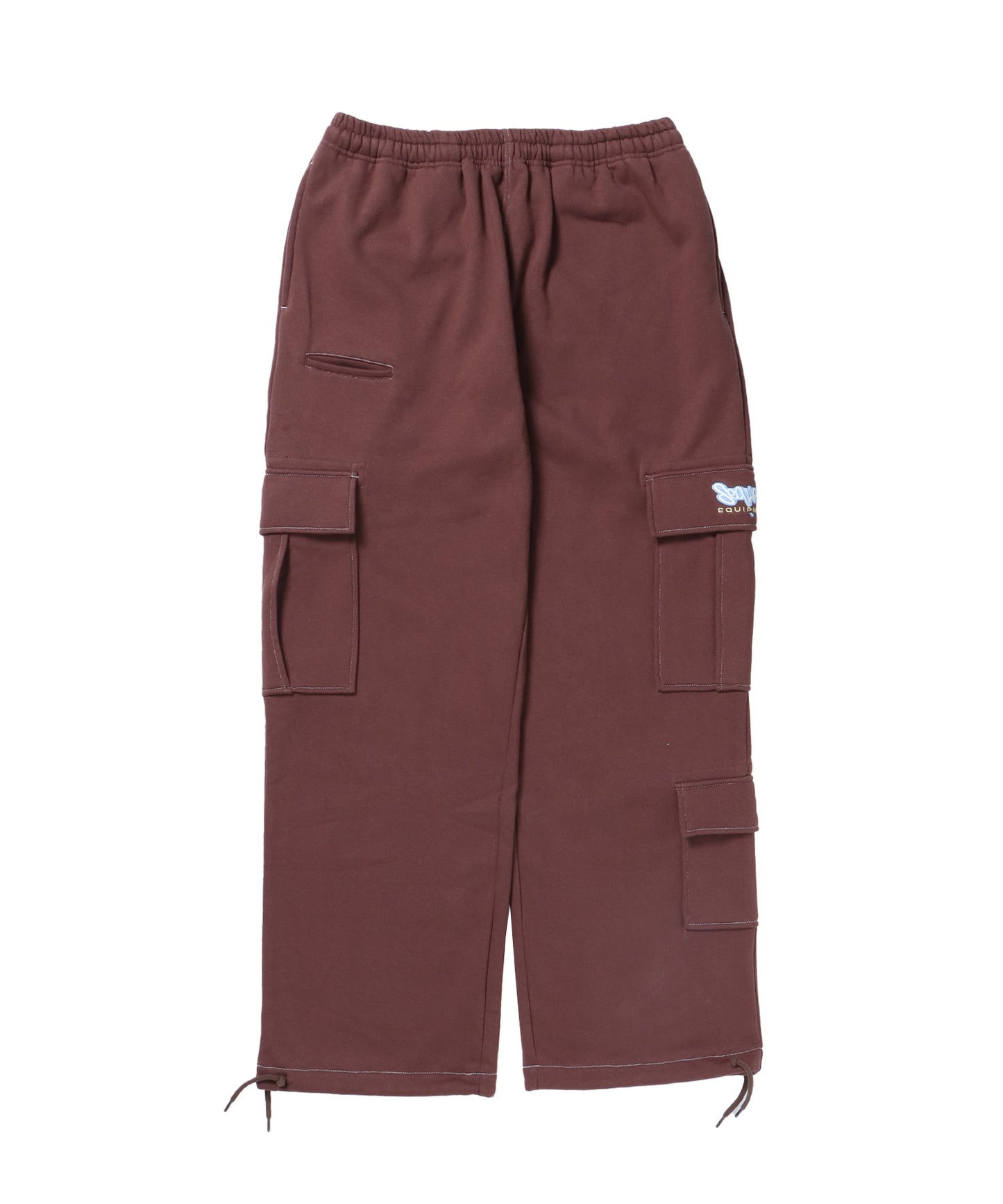 90s UTILITY CARGO SWEAT PANTS / ロゴ 刺繍 カーゴ ポケット スウェット パンツ ド ≪SET UP着用可能≫