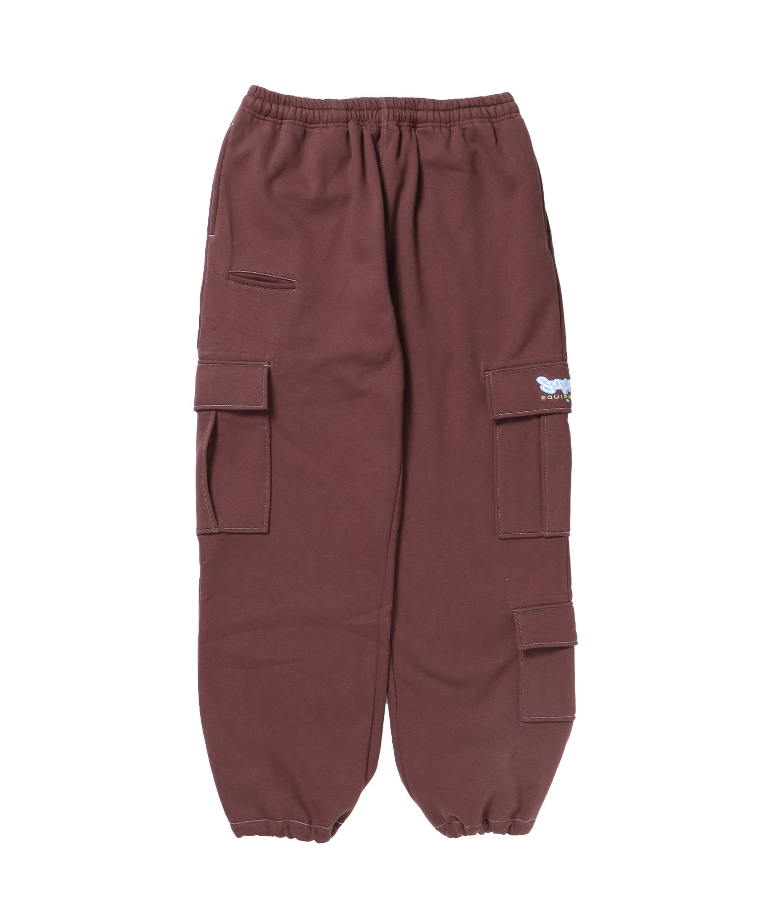 90s UTILITY CARGO SWEAT PANTS / ロゴ 刺繍 カーゴ ポケット スウェット パンツ ド ≪SET UP着用可能≫