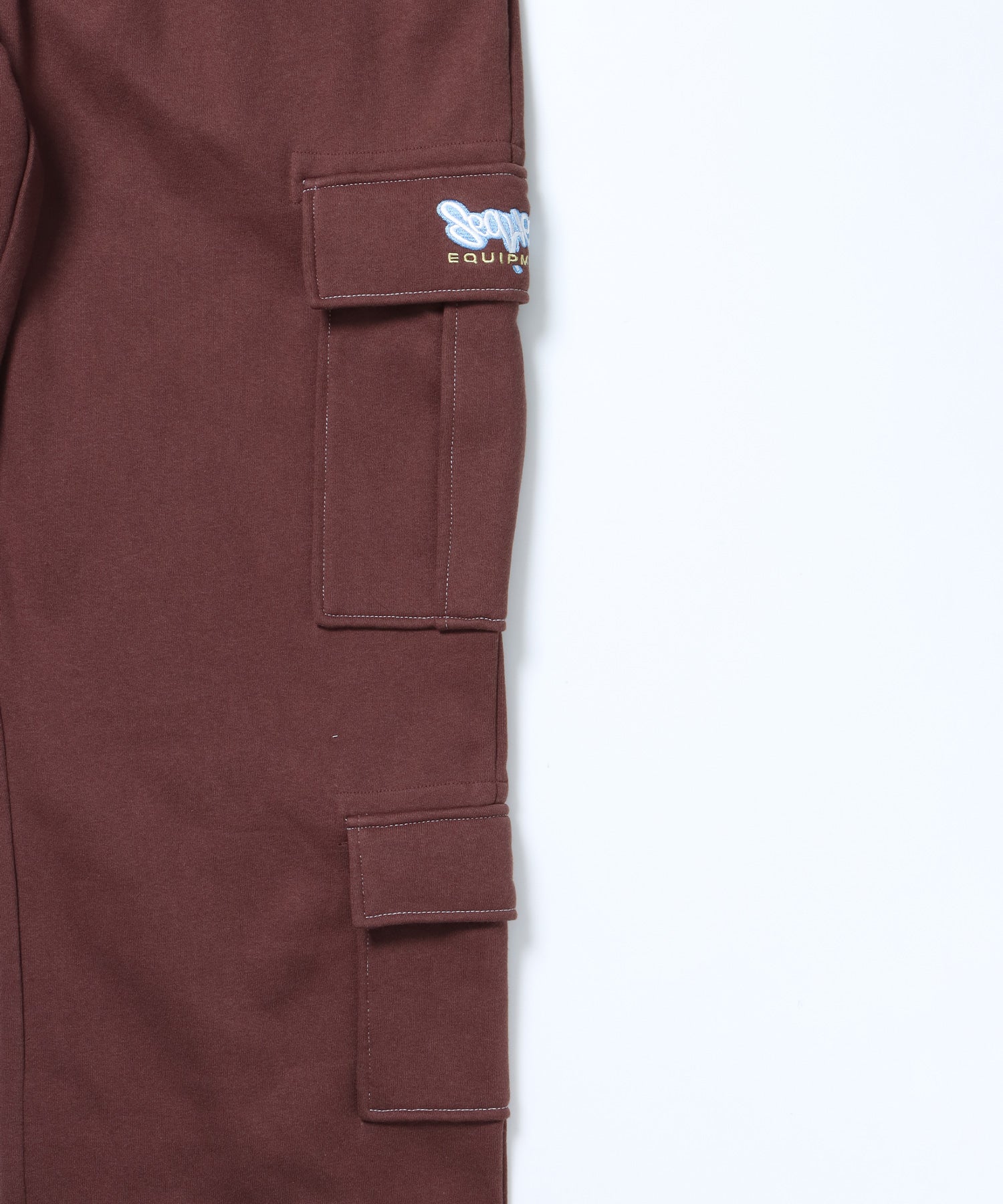 90s UTILITY CARGO SWEAT PANTS / ロゴ 刺繍 カーゴ ポケット スウェット パンツ ド ≪SET UP着用可能≫