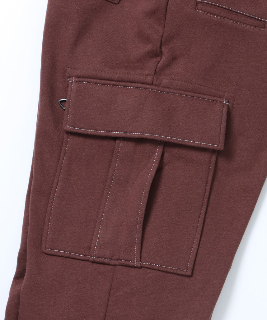 90s UTILITY CARGO SWEAT PANTS / ロゴ 刺繍 カーゴ ポケット スウェット パンツ ド ≪SET UP着用可能≫