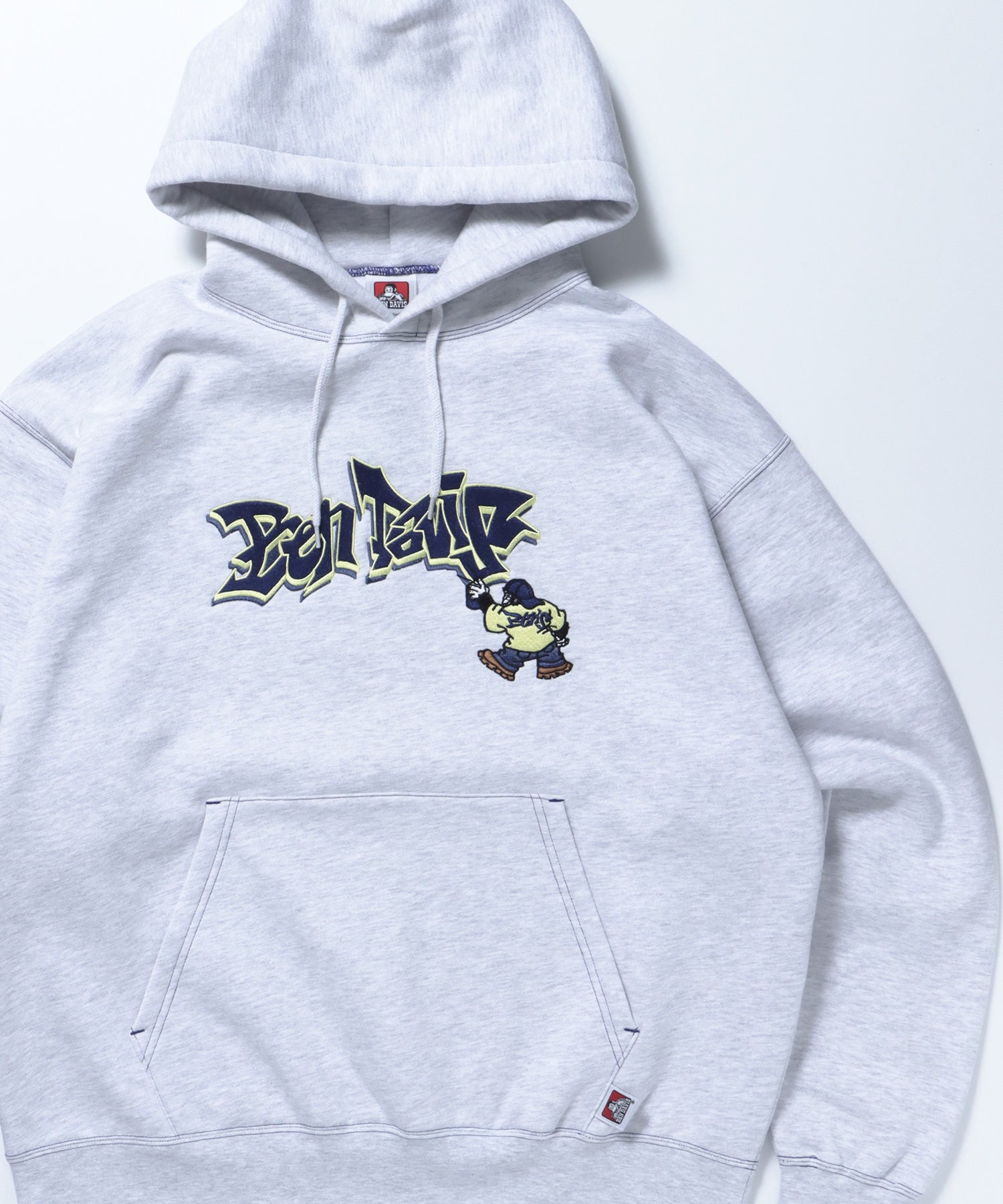 BEN DAVIS(ベンデイビス)】 SPRAY ART HOODIE / ロゴ ビッグ 裏起毛 ...