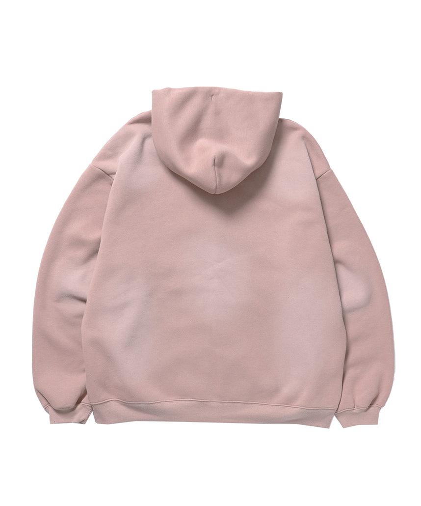 FADE ZIP P/K /フェード フルジップ オーバーサイズ ヴィンテージライク センターロゴ 裏起毛 ピンク ≪SET UP着用可能≫