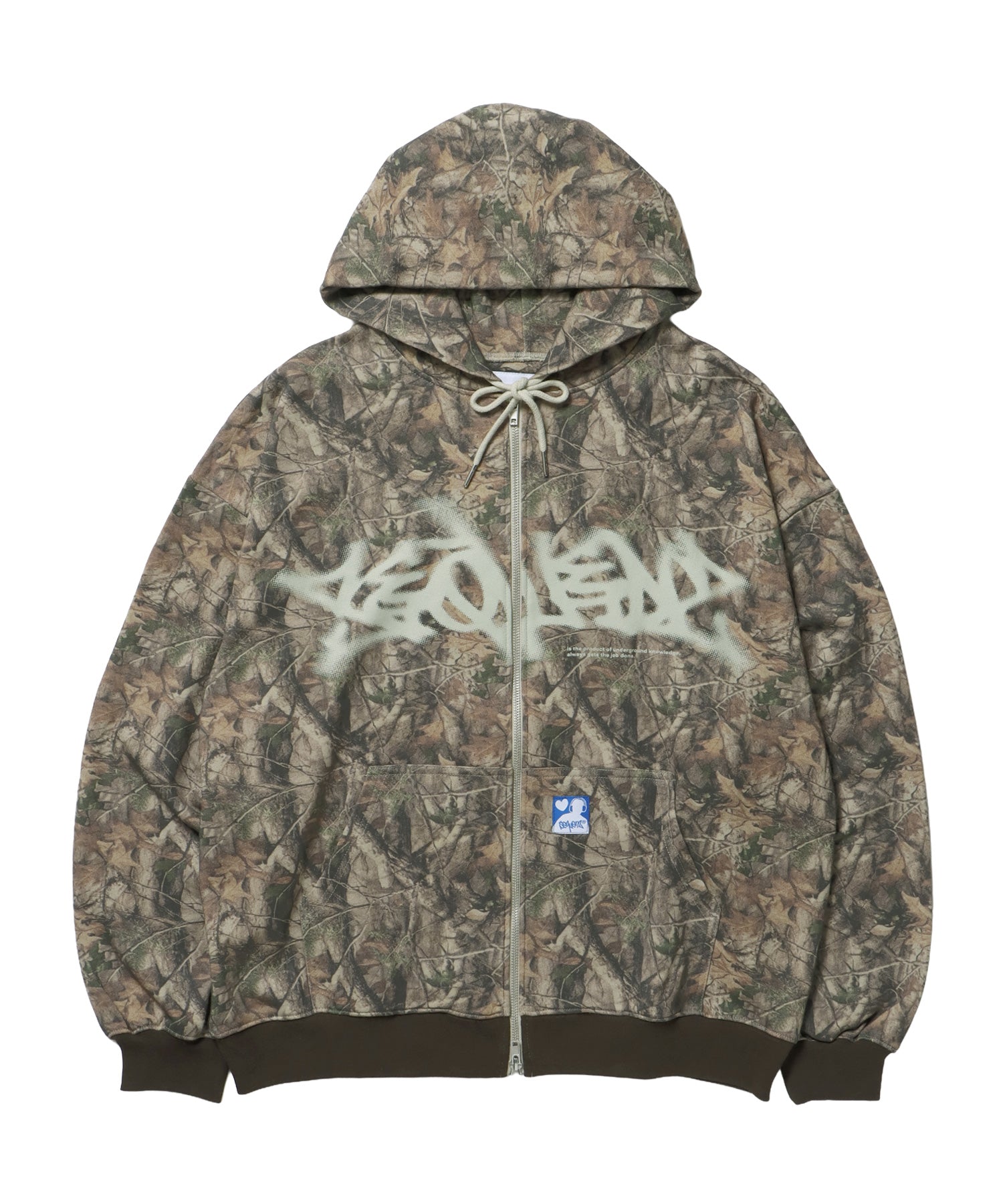 《一部予約商品》FADE ZIP P/K /フェード フルジップ オーバーサイズ ヴィンテージライク センターロゴ 裏毛 柄81 ≪SET UP着用可能≫