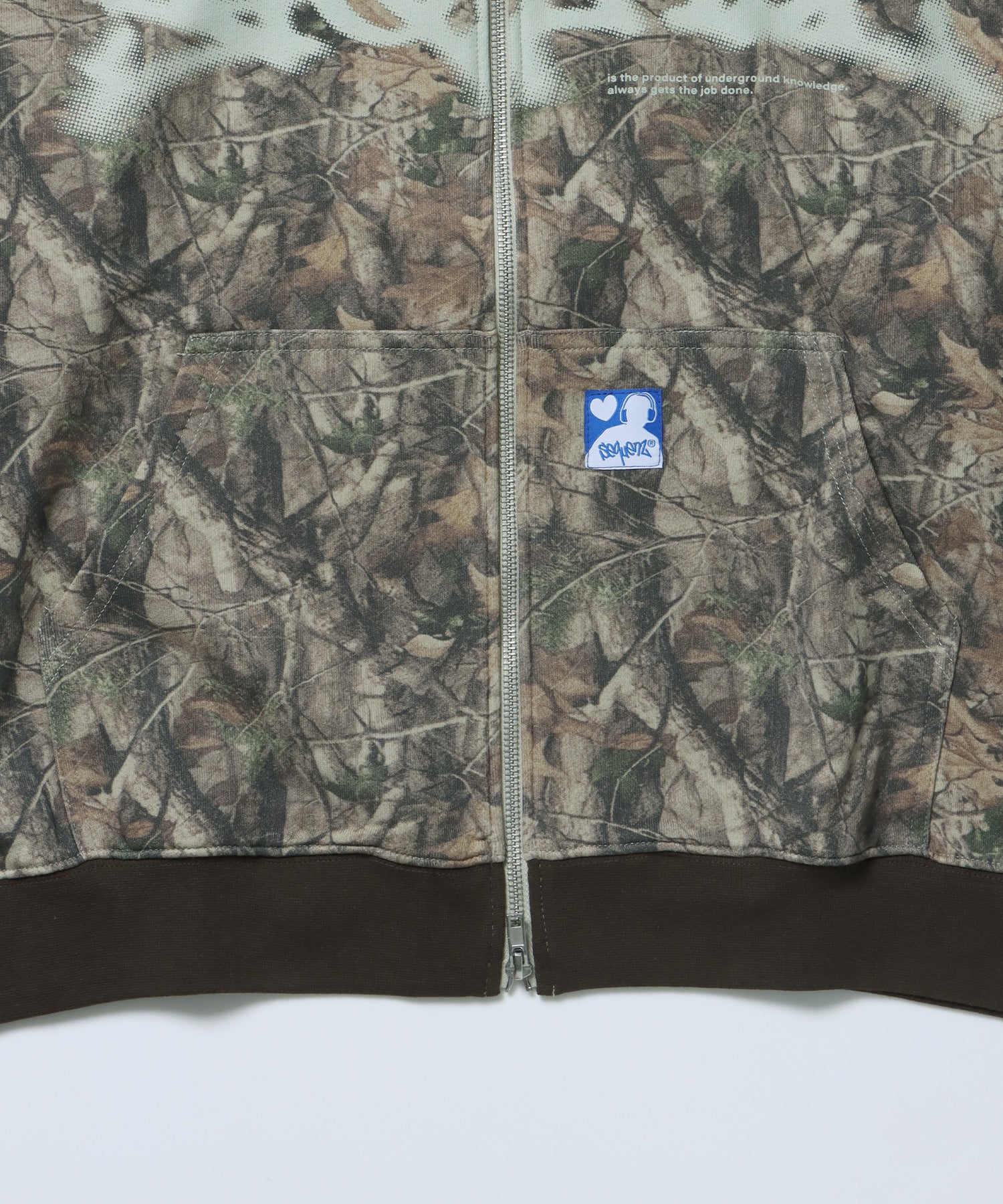 《一部予約商品》FADE ZIP P/K /フェード フルジップ オーバーサイズ ヴィンテージライク センターロゴ 裏毛 柄81 ≪SET UP着用可能≫