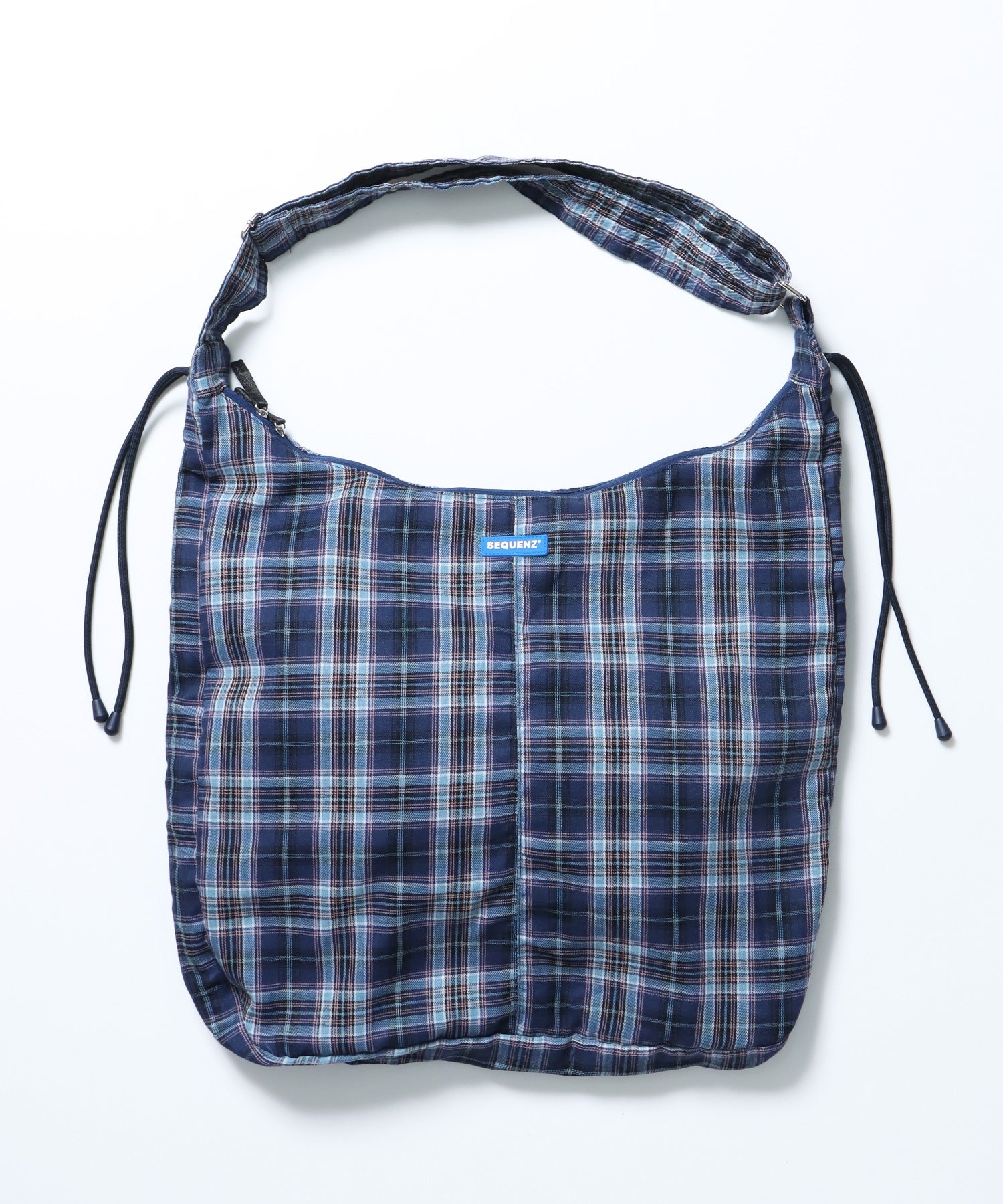 SHOULDER GATHER BAG / テック ショルダーバッグ 調節可能 ドローコード 柄80