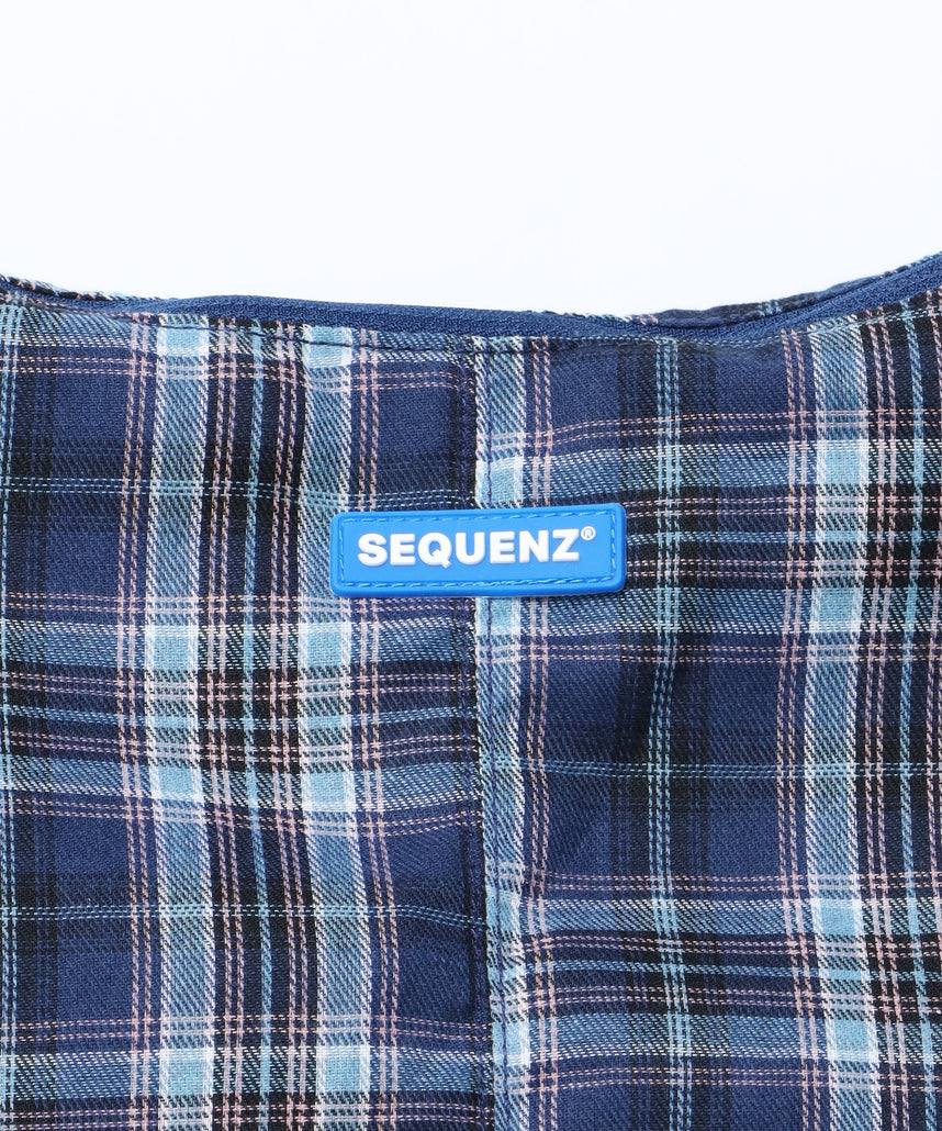 SHOULDER GATHER BAG / テック ショルダーバッグ 調節可能 ドローコード 柄80