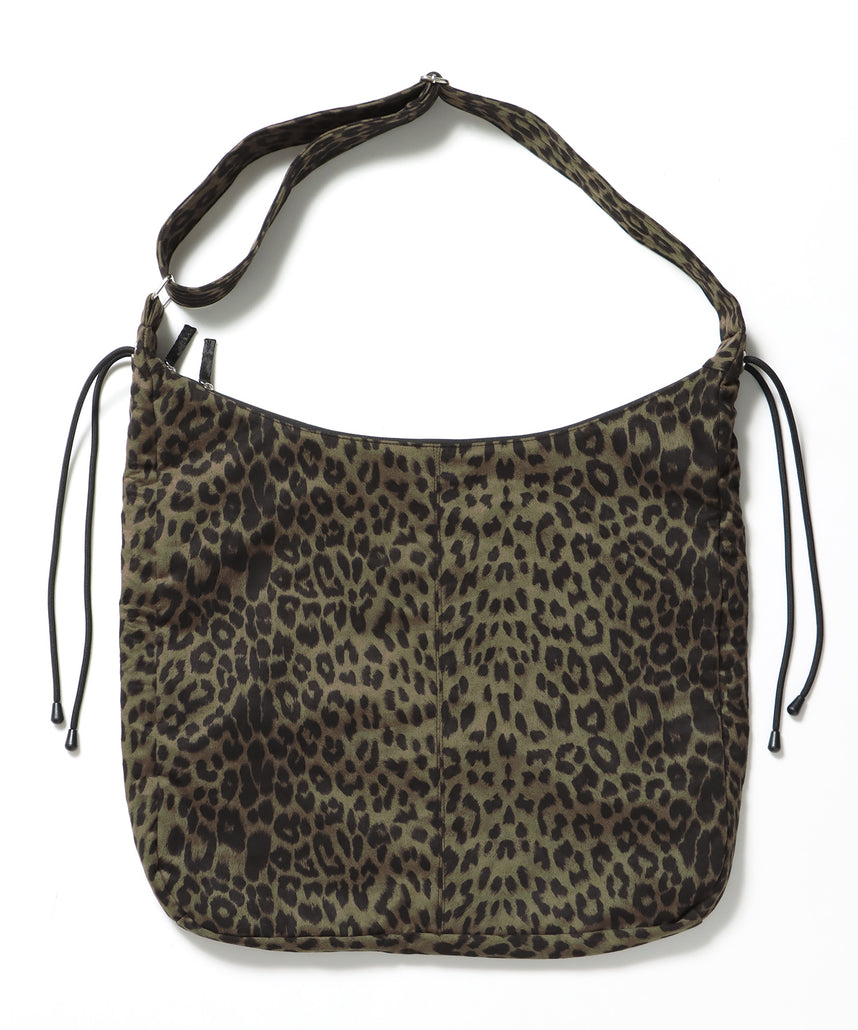 SHOULDER GATHER BAG / テック ショルダーバッグ 調節可能 ドローコード 柄82