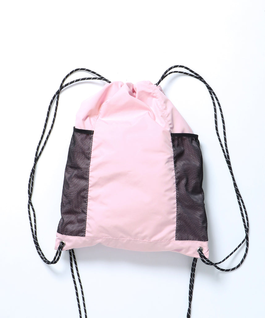 DAILY TECH KNAPSACK / ナップサック テック バック ドローコード ライトピンク