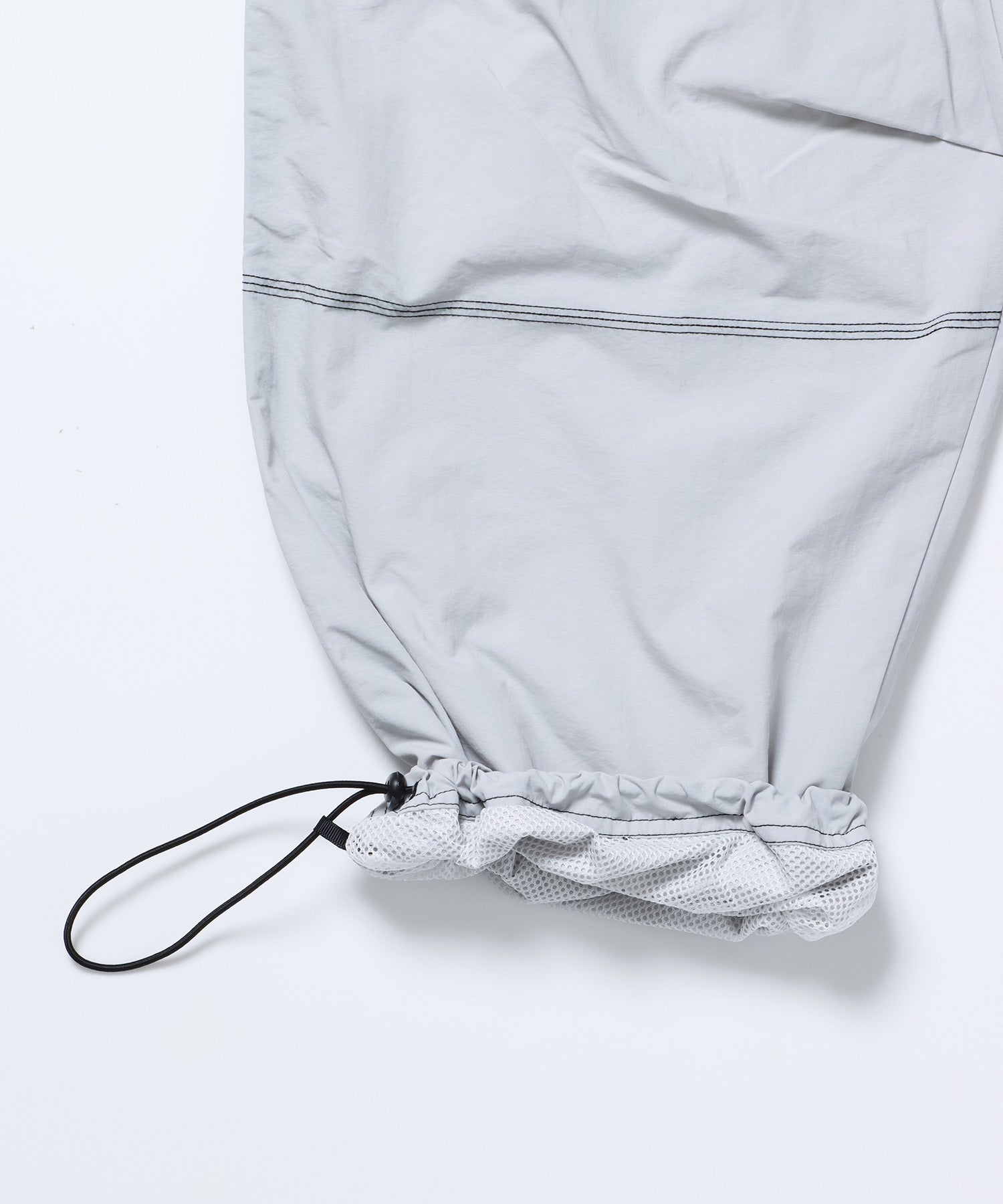 SQNZ SPORTS NYLON PANTS / ドローコード カーゴ ワイドシルエット ゴープコア【セットアップ対応】 グレー