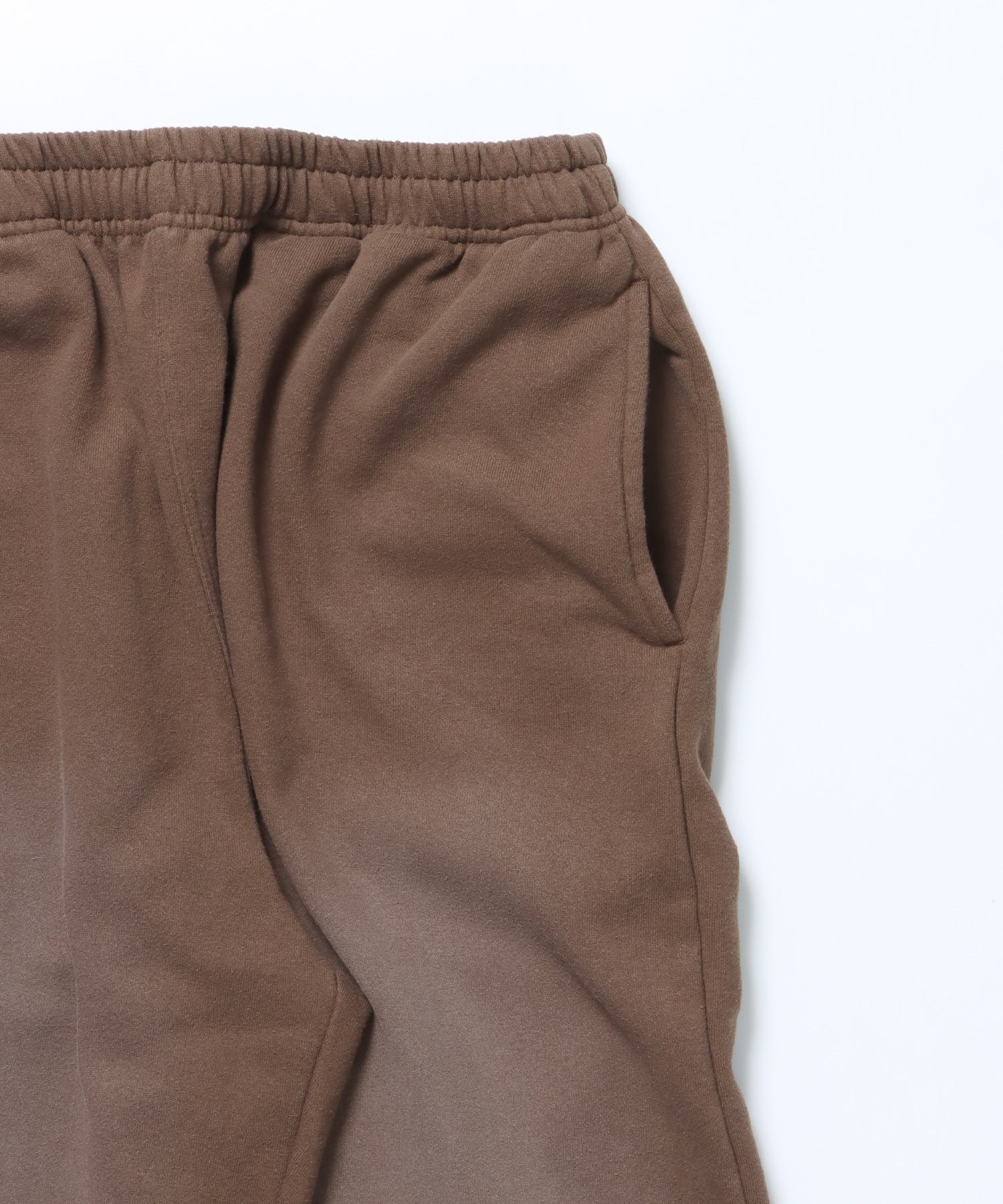 ONI-FADE SWEAT PANTS / フェード ワイドシルエット 男女兼用 ブラウン ≪SET UP着用可能≫