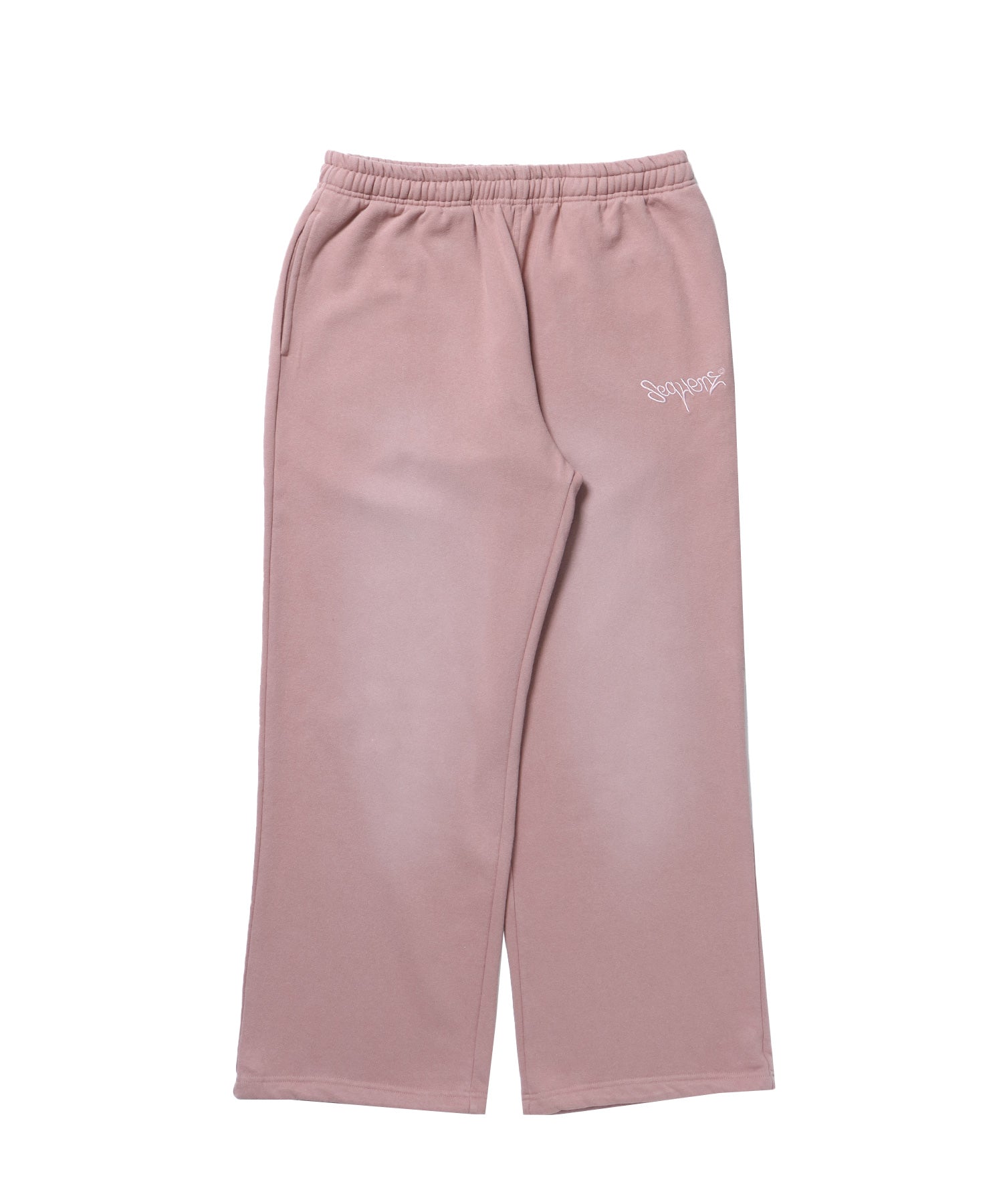 LOGO APPLIQUE SWEAT PANTS / フェード スウェット オーバーサイズ ヴィンテージライク 裏起毛 ピンク系その他2