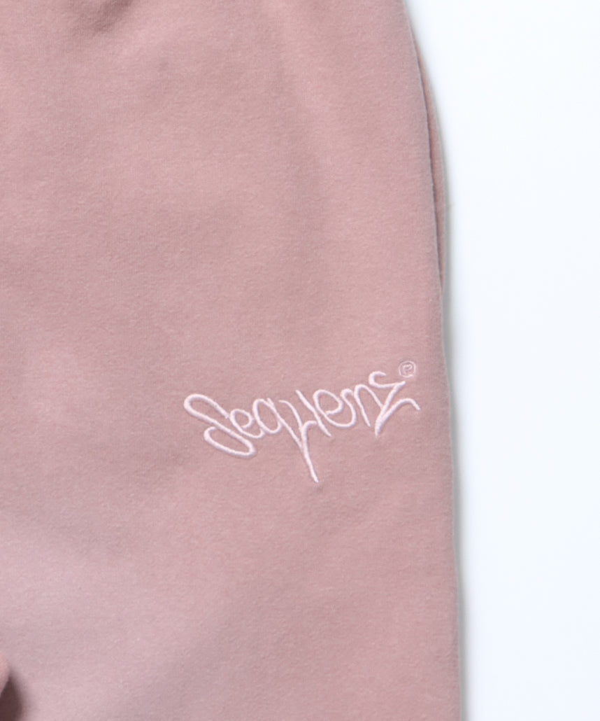 LOGO APPLIQUE SWEAT PANTS / フェード スウェット オーバーサイズ ヴィンテージライク 裏起毛 ピンク系その他2