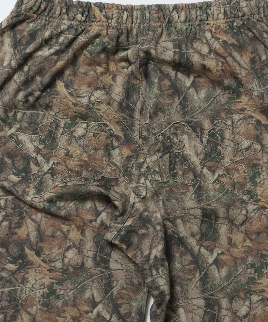 LOGO APPLIQUE SWEAT PANTS / フェード スウェット オーバーサイズ ヴィンテージライク 裏起毛 柄81