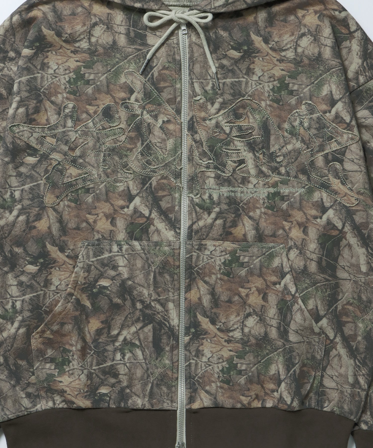 LOGO APPLIQUE ZIP HOODIE / フェード フルジップ オーバーサイズ ヴィンテージライク センターロゴ 裏毛 柄81 ≪SET UP着用可能≫