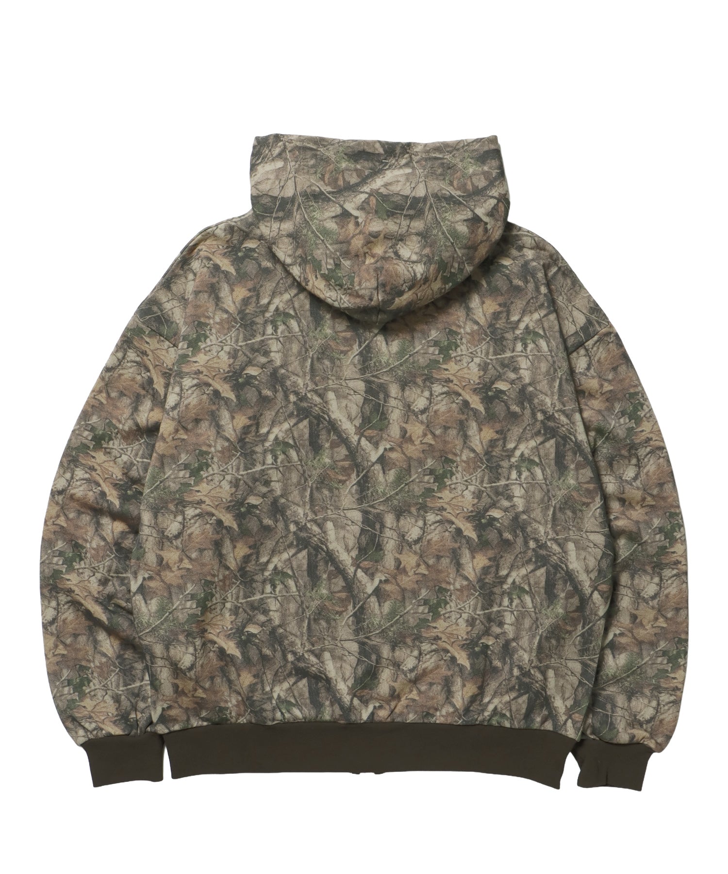 LOGO APPLIQUE ZIP HOODIE / フェード フルジップ オーバーサイズ ヴィンテージライク センターロゴ 裏毛 柄81 ≪SET UP着用可能≫