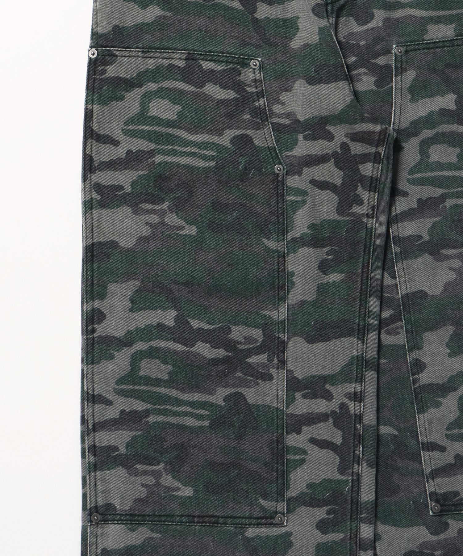 sqnz double knee pants / パンツ カモ リアルツリー ダブルニー 刺繍 柄80