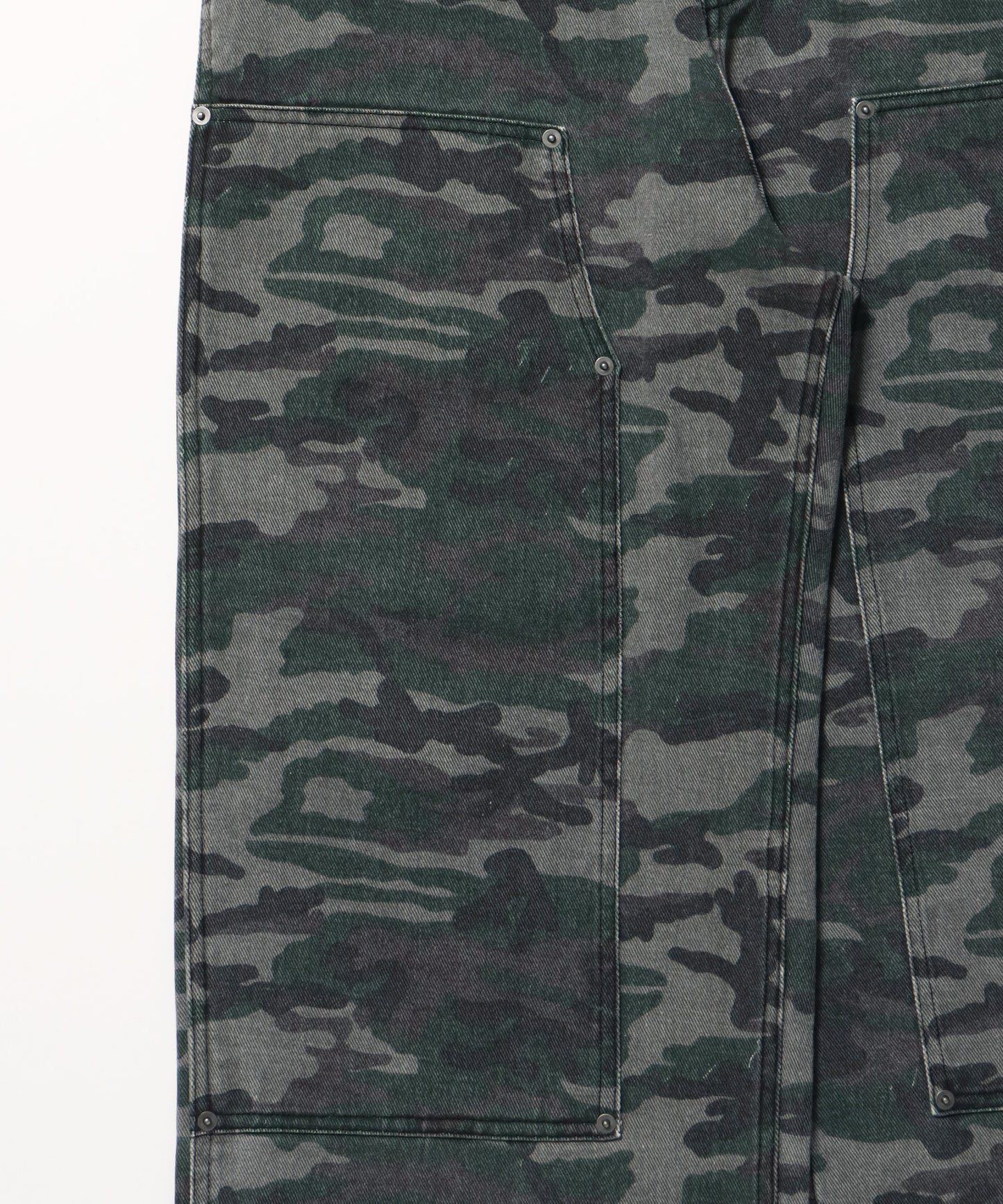 sqnz double knee pants / パンツ カモ リアルツリー ダブルニー 刺繍 柄80