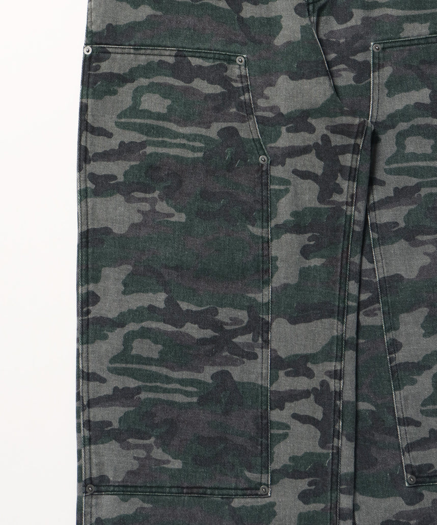sqnz double knee pants / パンツ カモ リアルツリー ダブルニー 刺繍 柄80