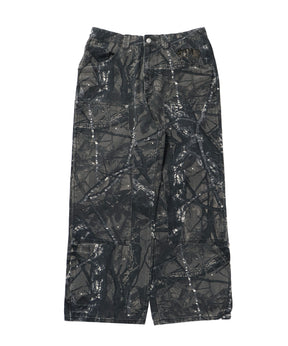 sqnz double knee pants / パンツ カモ リアルツリー ダブルニー 刺繍 柄81