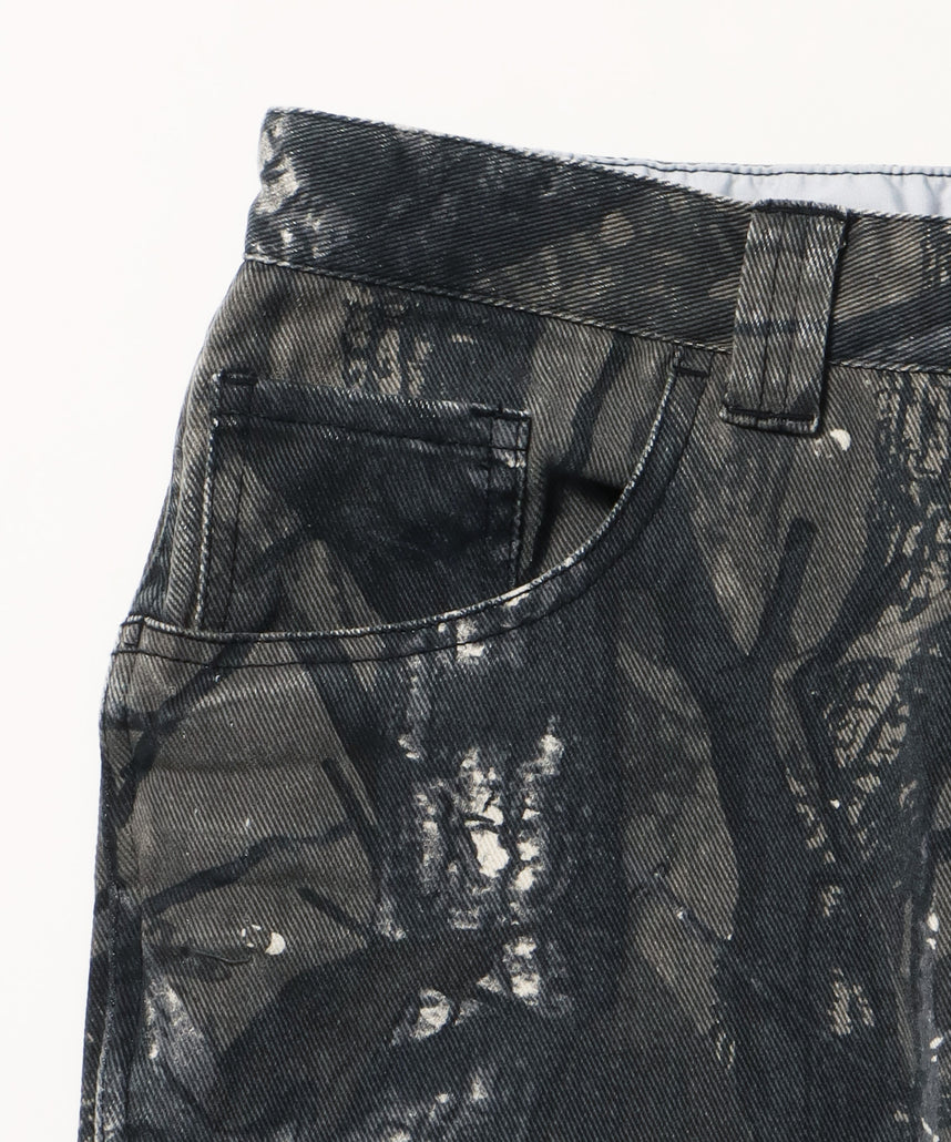 sqnz double knee pants / パンツ カモ リアルツリー ダブルニー 刺繍 柄81