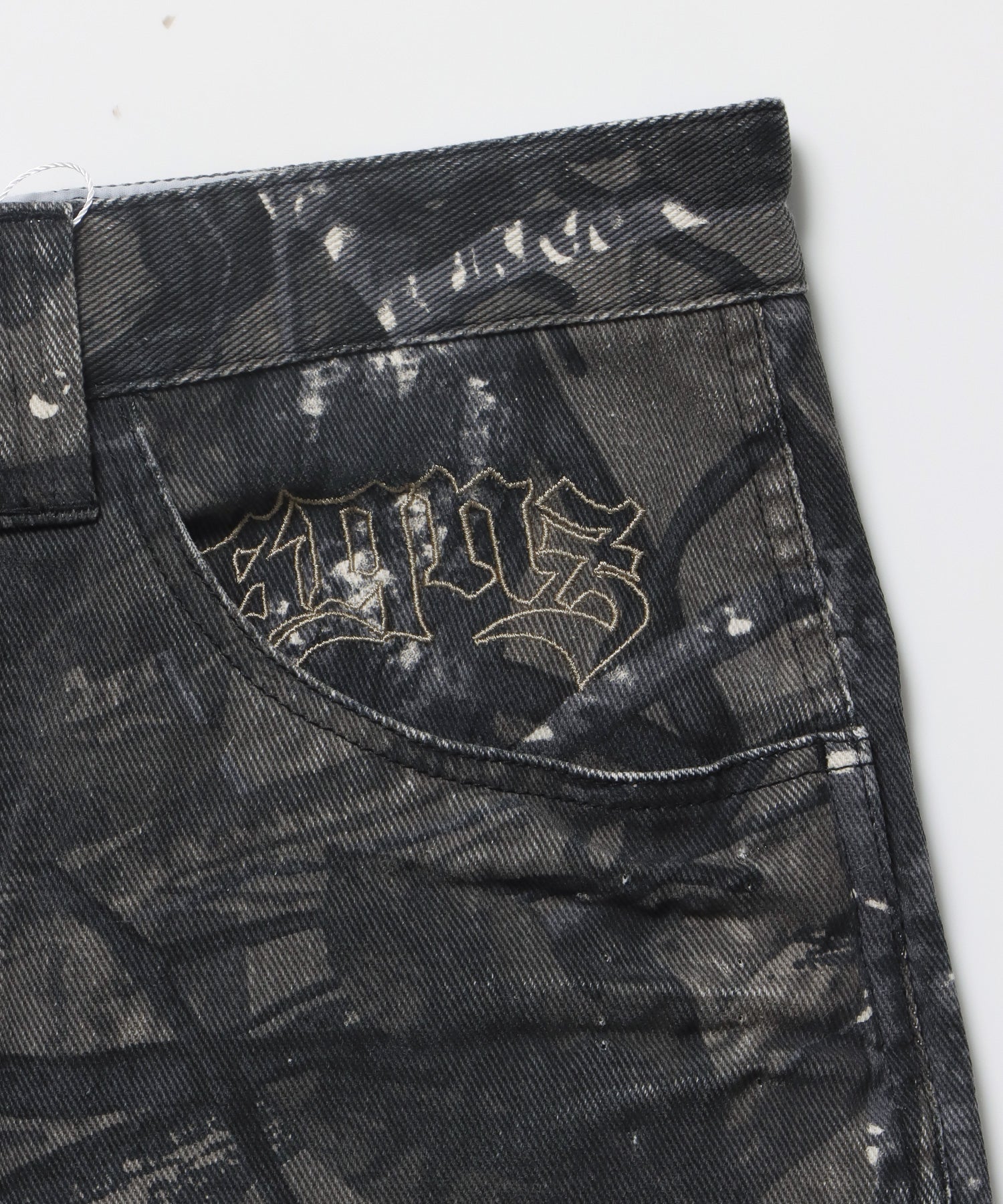 sqnz double knee pants / パンツ カモ リアルツリー ダブルニー 刺繍 柄81