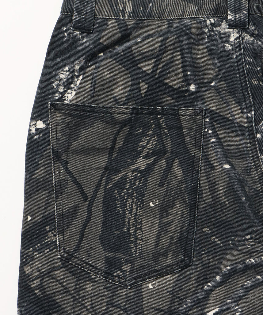 sqnz double knee pants / パンツ カモ リアルツリー ダブルニー 刺繍 柄81