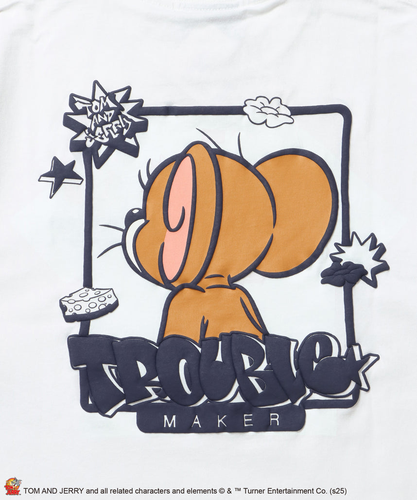 TJ BACK STYLE POP TEE / トムとジェリー Tシャツ 半袖 クルーネック ワンポイント 柄01