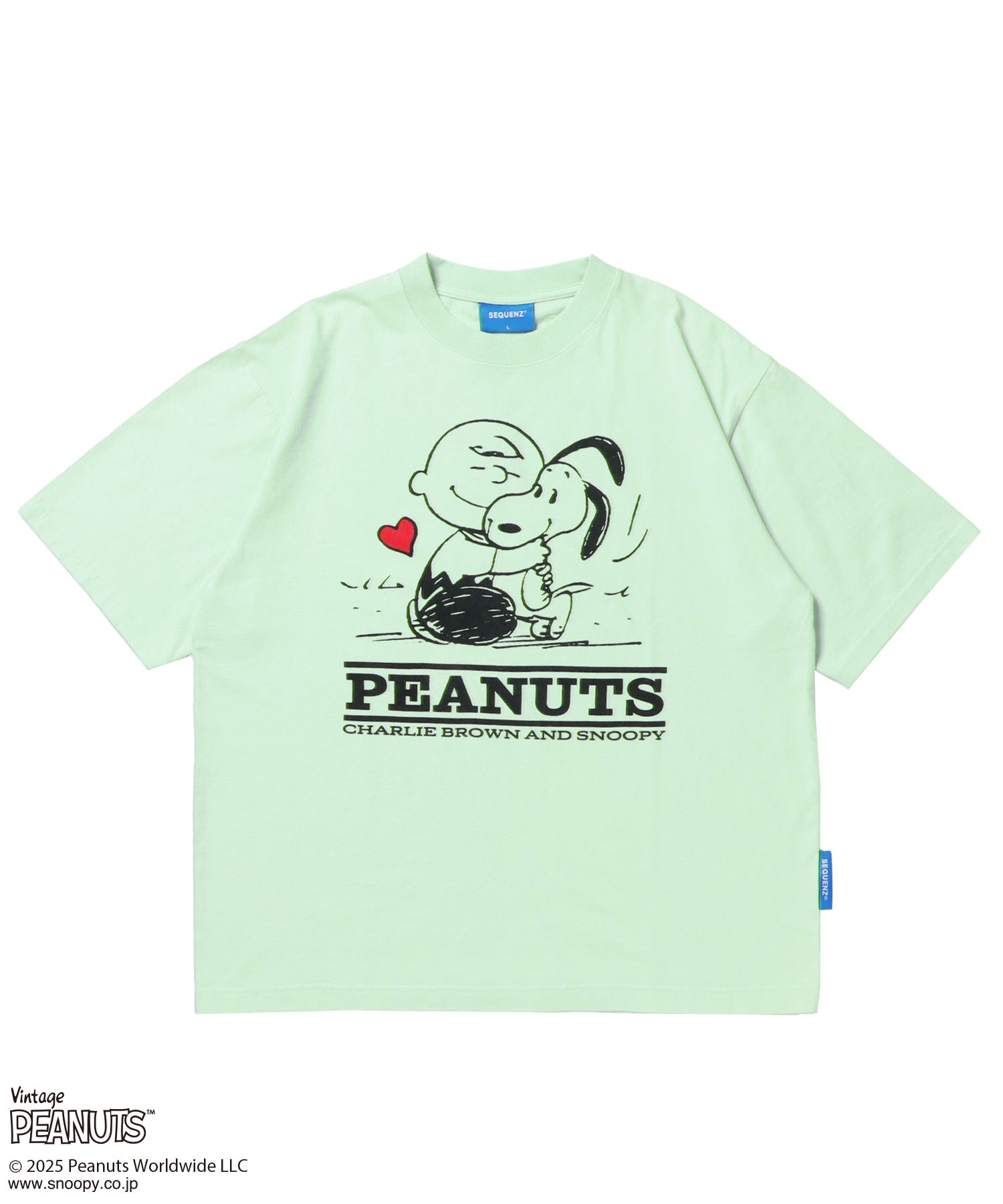 TP VINTAGE HEARTFUL S/S TEE / スヌーピー ピーナッツ Tシャツ 半袖 クルーネック ミント