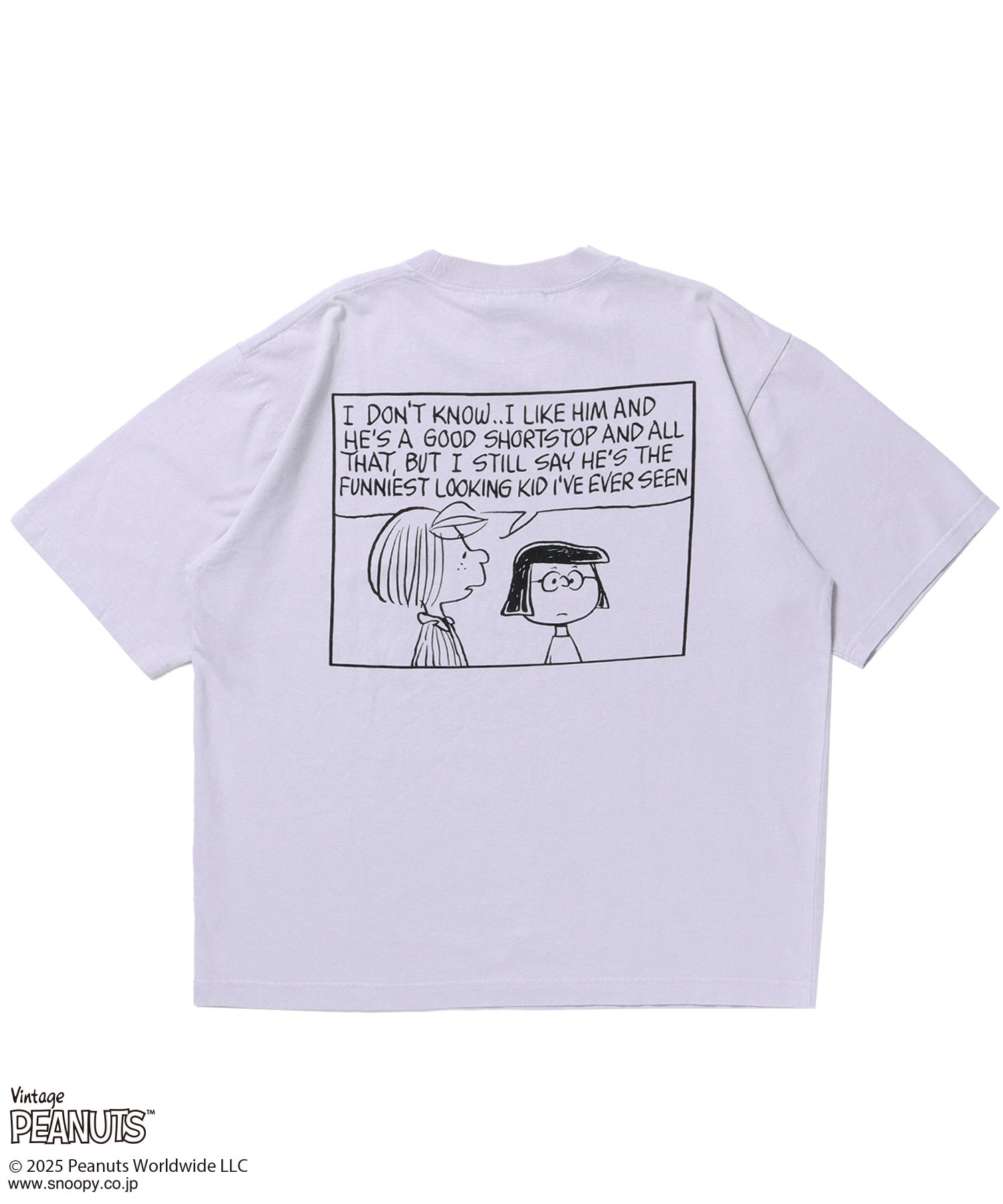 TP VINTAGE HEARTFUL S/S TEE / スヌーピー ピーナッツ Tシャツ 半袖 クルーネック ラベンダー