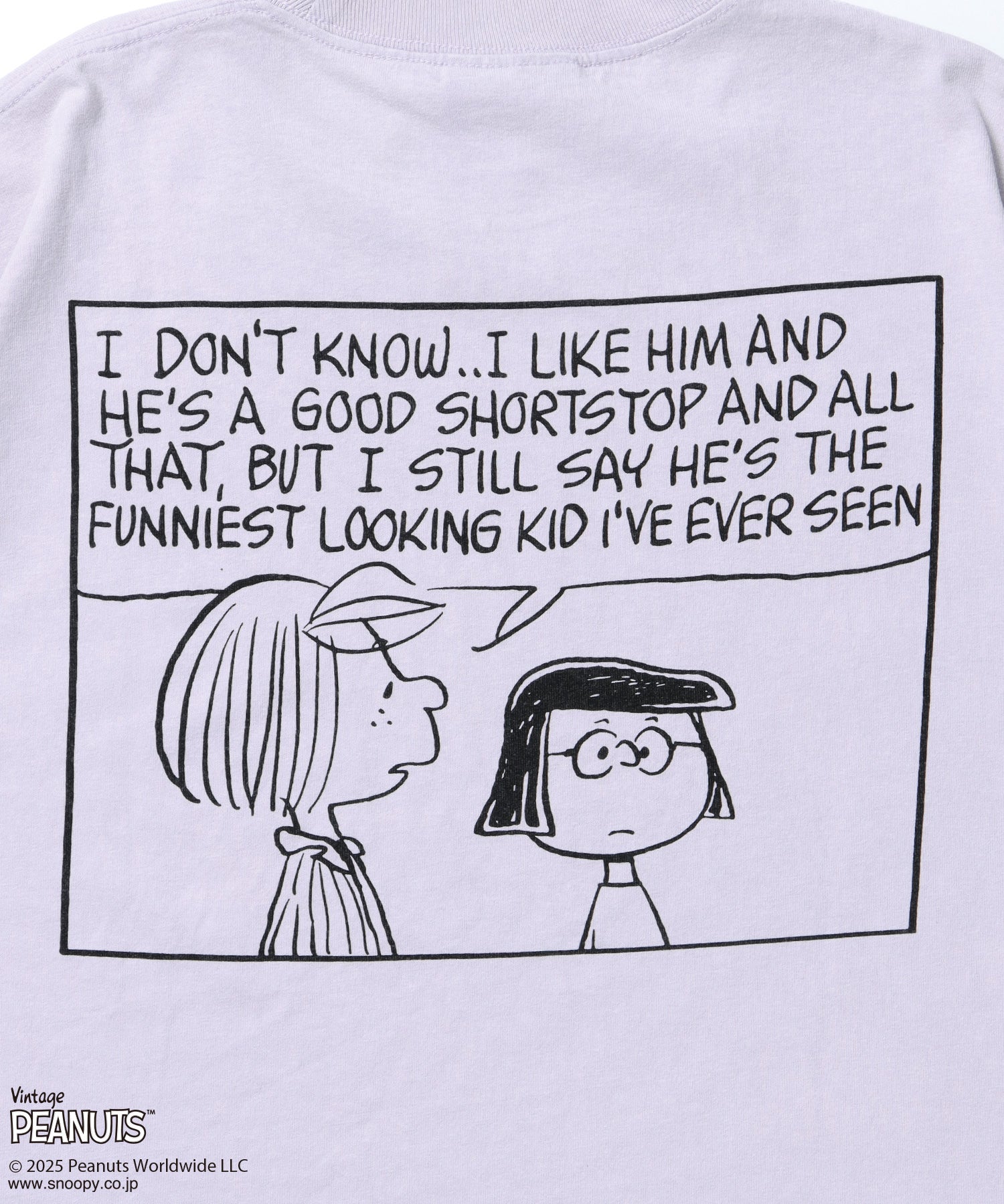 TP VINTAGE HEARTFUL S/S TEE / スヌーピー ピーナッツ Tシャツ 半袖 クルーネック ラベンダー