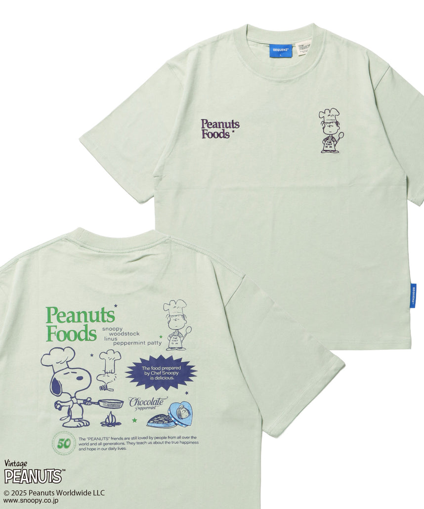 TP SOUVENIR S/S TEE / スヌーピー ピーナッツ Tシャツ 半袖 クルーネック ワンポイント 刺繍 グリーン