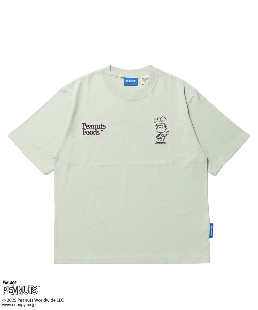 TP SOUVENIR S/S TEE / スヌーピー ピーナッツ Tシャツ 半袖 クルーネック ワンポイント 刺繍 グリーン