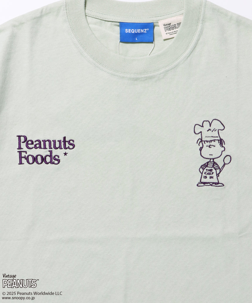 TP SOUVENIR S/S TEE / スヌーピー ピーナッツ Tシャツ 半袖 クルーネック ワンポイント 刺繍 グリーン