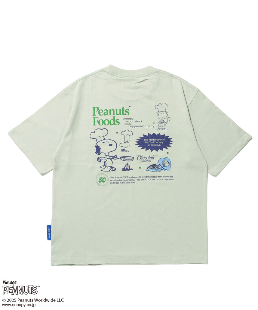 TP SOUVENIR S/S TEE / スヌーピー ピーナッツ Tシャツ 半袖 クルーネック ワンポイント 刺繍 グリーン