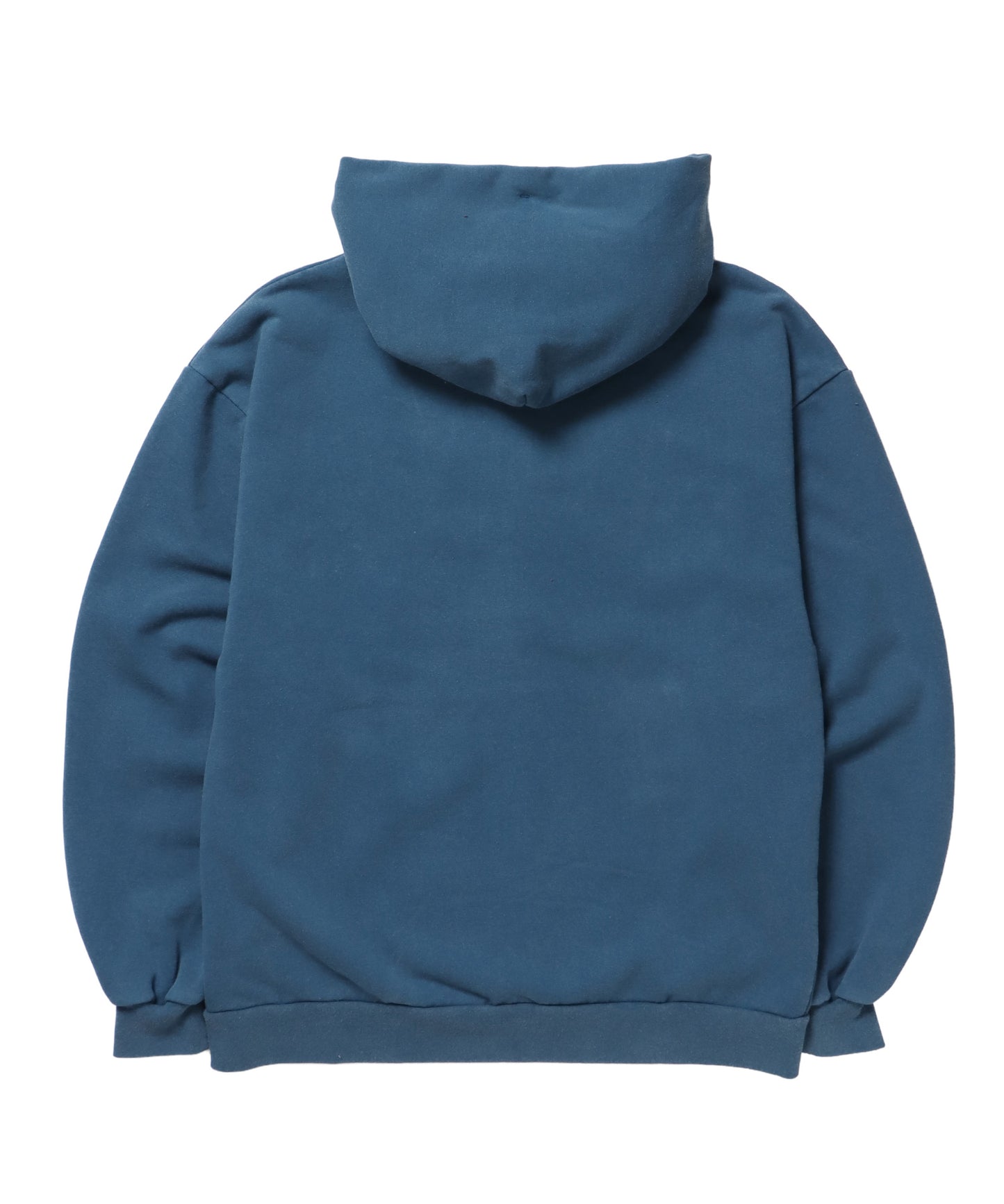 APPLIQUE STONE FADE ZIP P/K / ラインストーン ジップパーカー ダブルジップ 裏起毛 加工 【セットアップ着用可】 ブルー