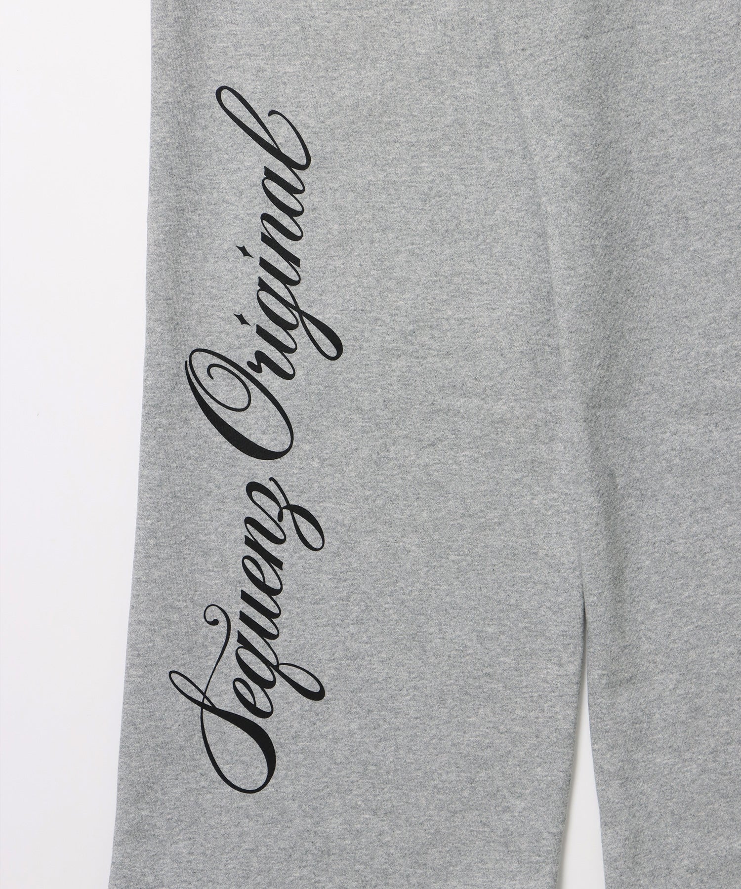 CROSS RHINE STONE SWEAT PANTS / ラインストーン クロス スウェットパンツ ドローコード 裏起毛 【セットアップ】 グレー