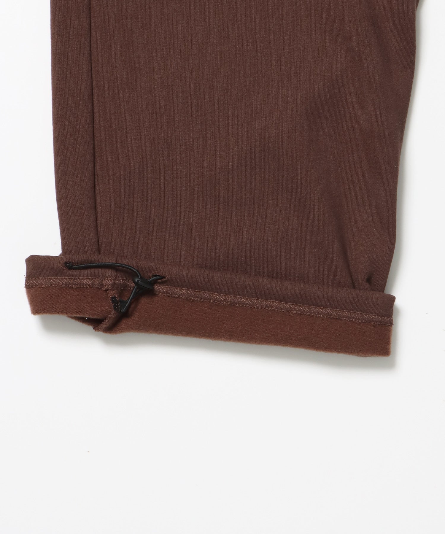 CROSS RHINE STONE SWEAT PANTS / ラインストーン クロス スウェットパンツ ドローコード 裏起毛 【セットアップ】 モカ