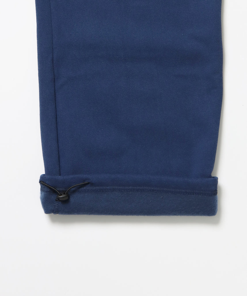 CROSS RHINE STONE SWEAT PANTS / ラインストーン クロス スウェットパンツ ドローコード 裏起毛 【セットアップ】 ダークネイビー