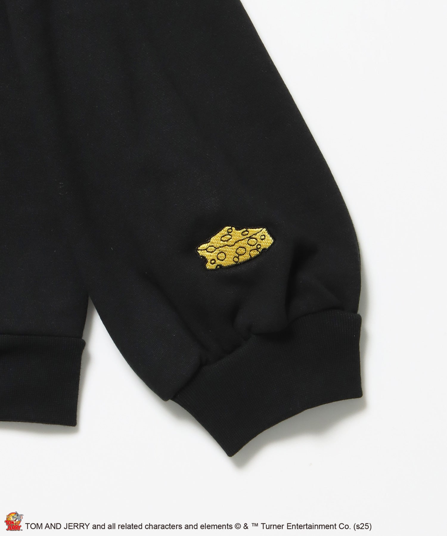 TJ O.G LOGO ZIP PK / トムとジェリー パーカー ジップ 刺繍 プリント ワッペン ブラック