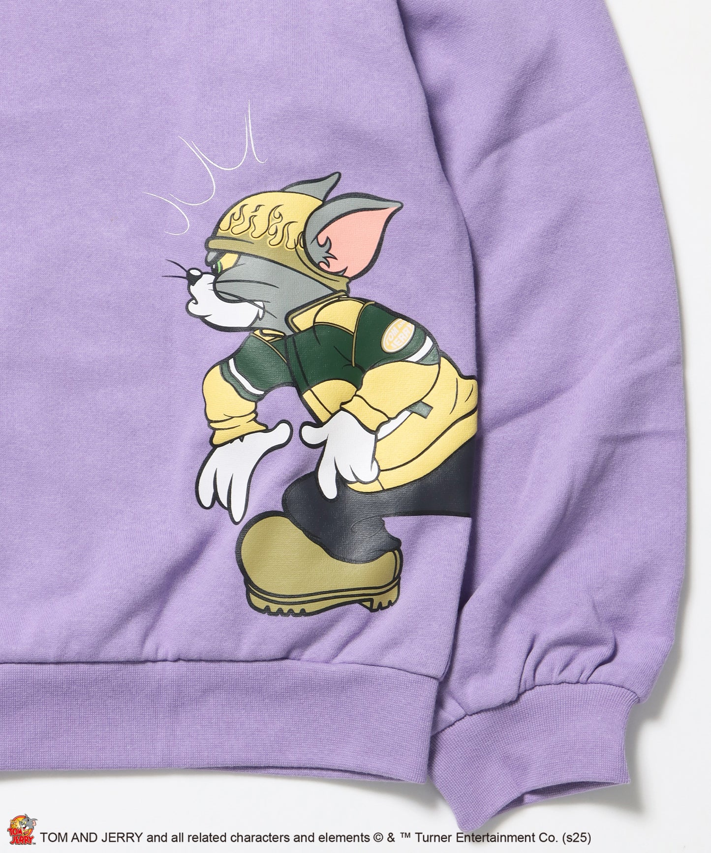 TJ O.G LOGO ZIP PK / トムとジェリー パーカー ジップ 刺繍 プリント ワッペン ラベンダー