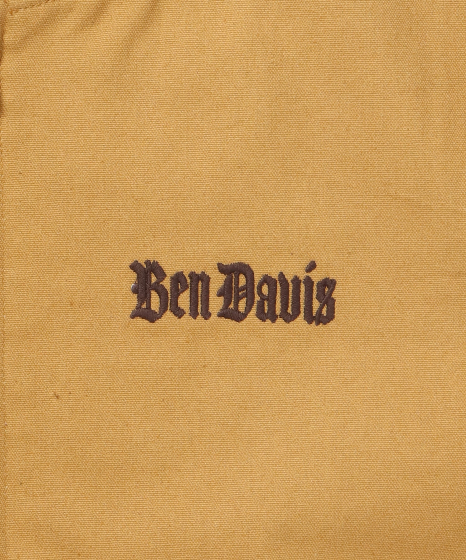 MECHANIC EMB RIBBED JACKET / ワーク ジャケット 刺繍 ジャケット ダック アウター ベージュ