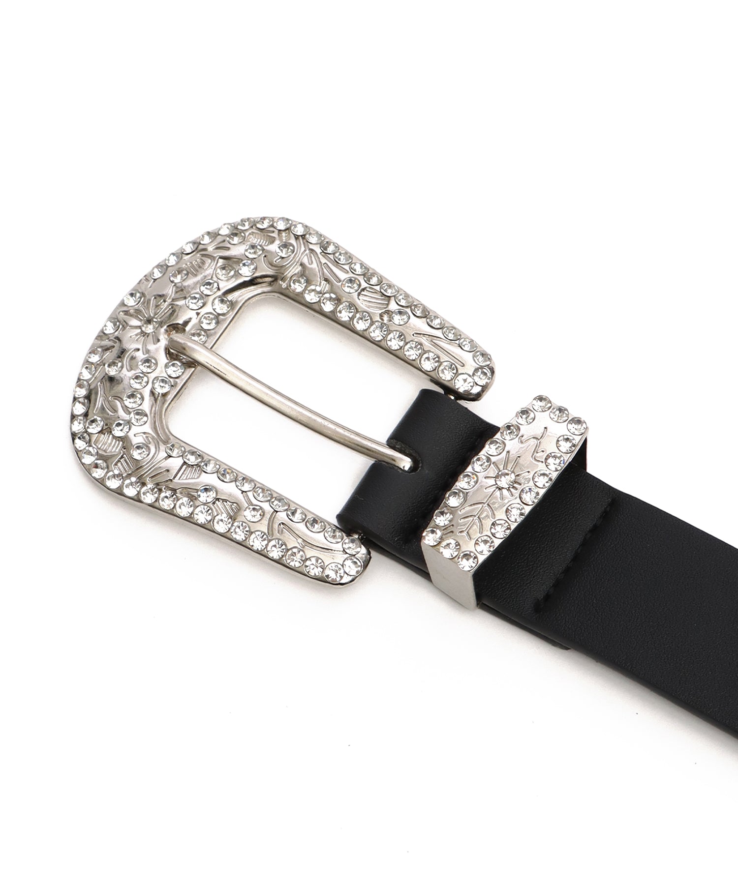 SEQUENZ RHINE STONE BELT MEN / ベルト スタッズ ストーン リアルツリー レオパード メンズ 雑貨 ブラック